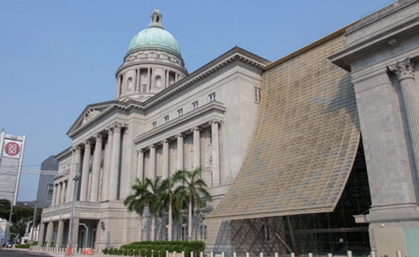 Exterior view of National Gallery Singapore near The Fullerton Hotel Singapore