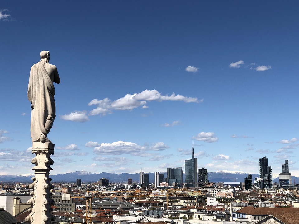Milan panoramic view