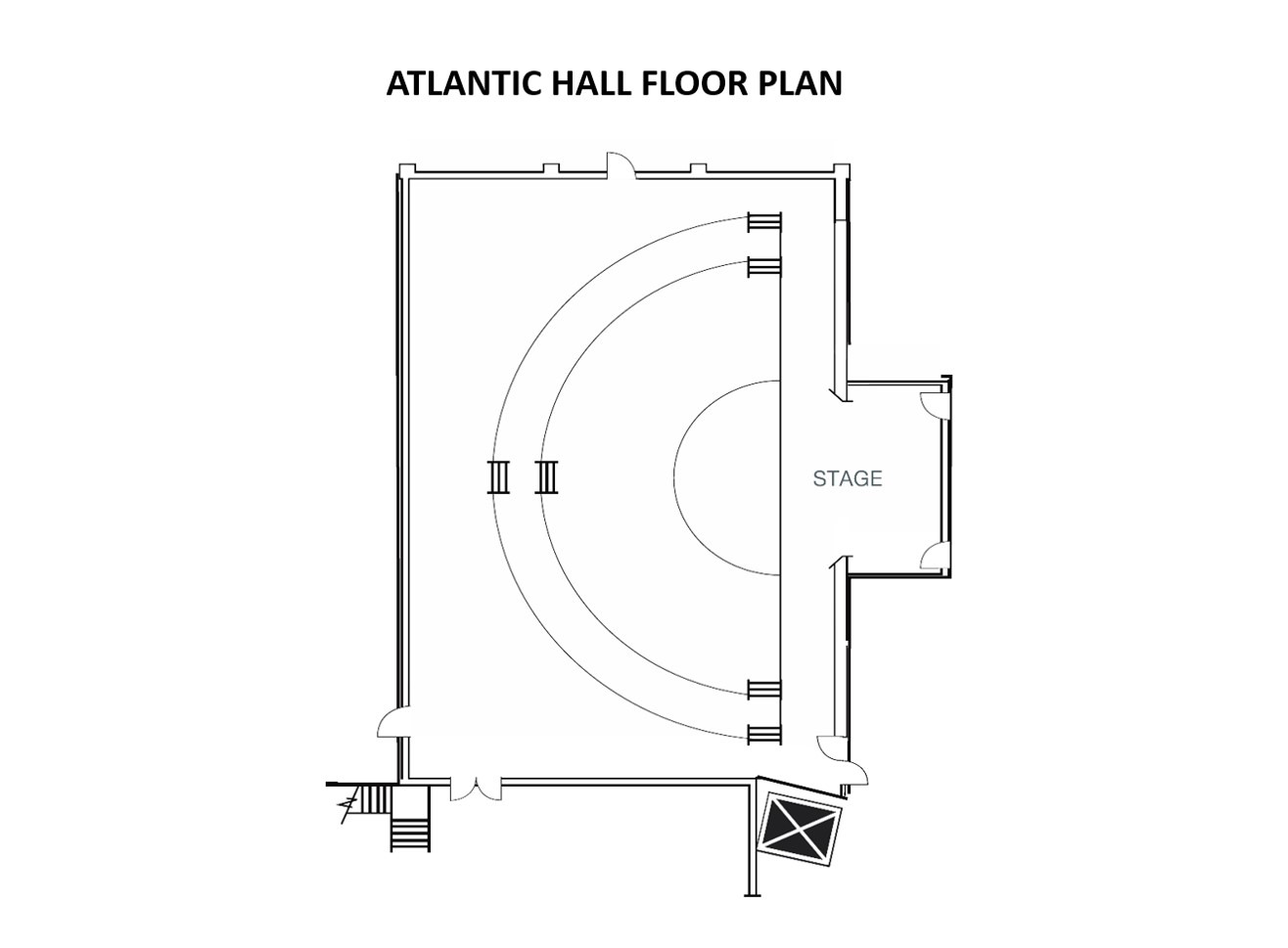 Atlantic Hall Floor Plan at Honor’s Haven Retreat