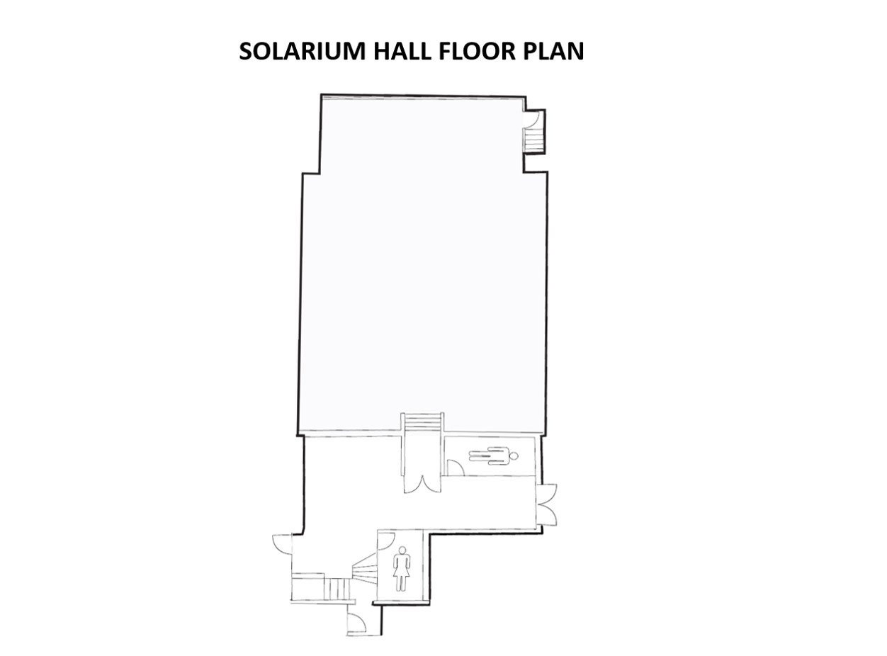 Solarium Hall Floor Plan at Honor’s Haven Retreat