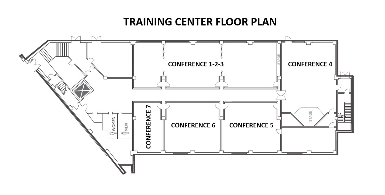 Training Center Floor Plan at Honor’s Haven Retreat