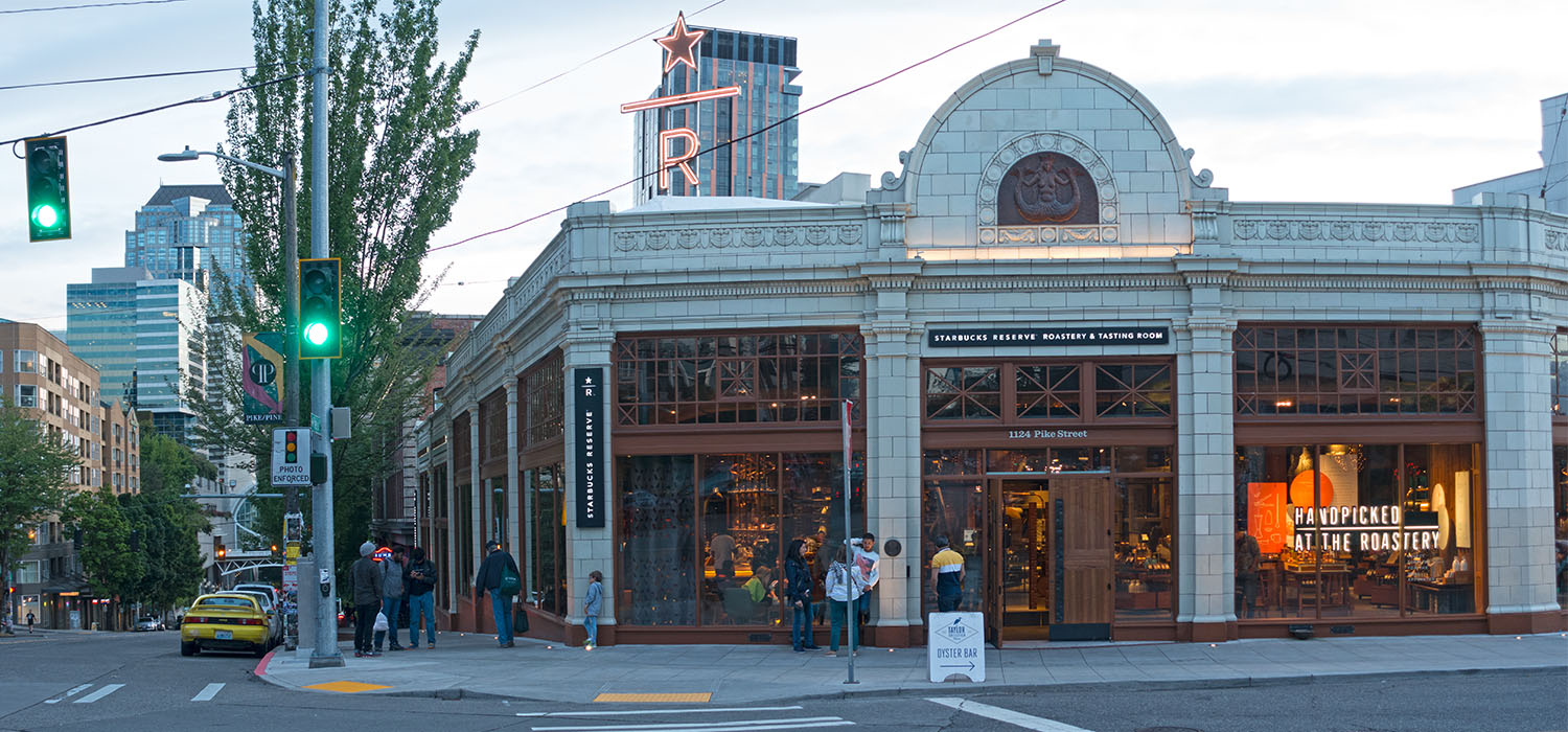 Starbucks Coffee Reserve Roastery and Tasting Room on Capitol Hill Panoramic