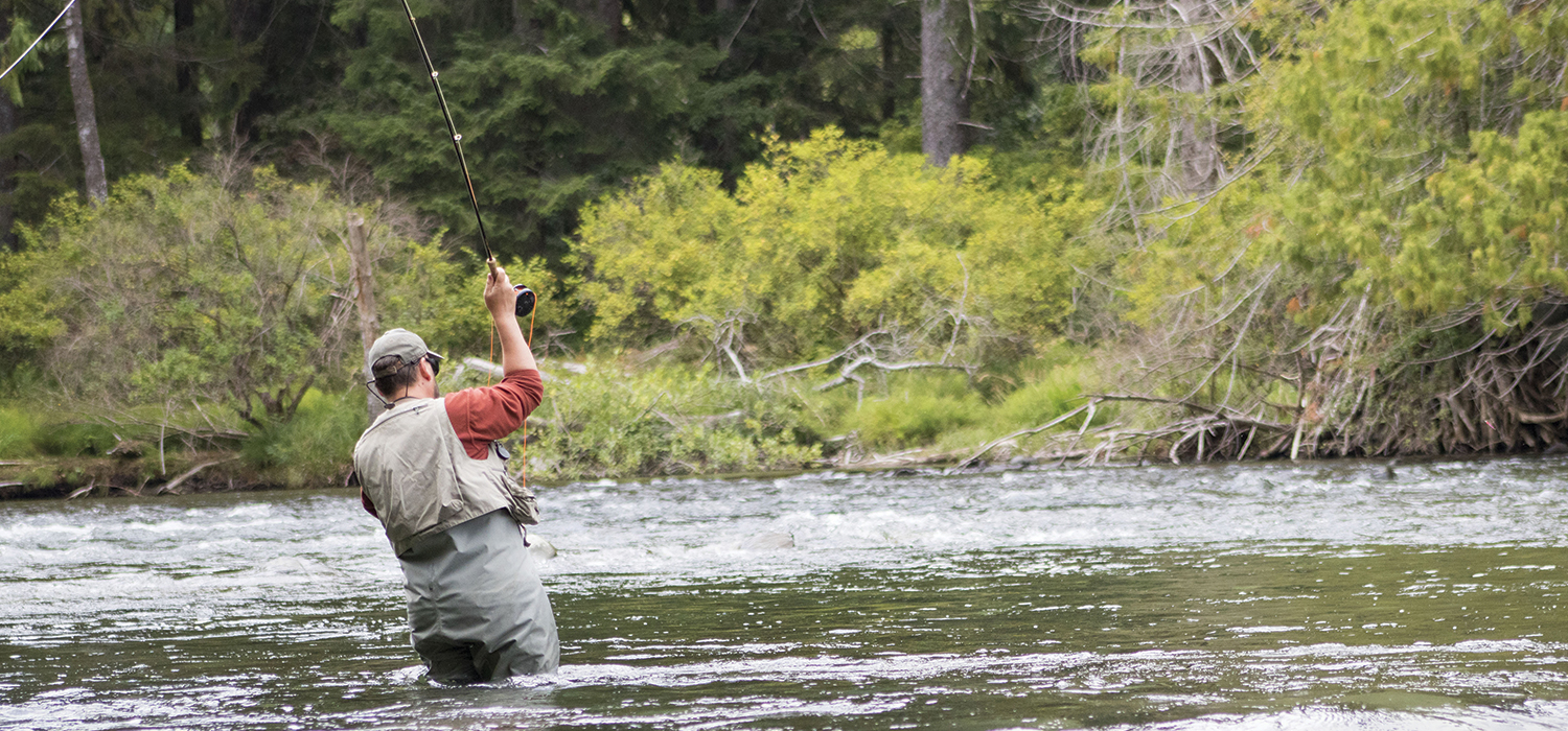 Fly fishing in Campbell River