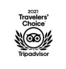 2021 Travelers' Choice award offered by Tripadvisor to Porta Hotel del Lago