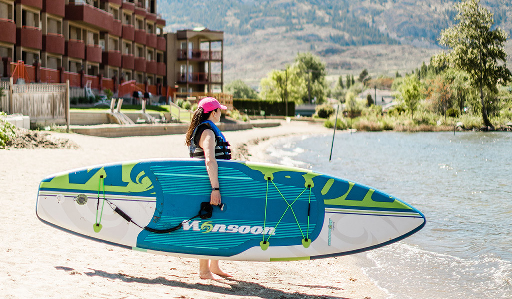 private beach in Osoyoos to launch your paddle board from