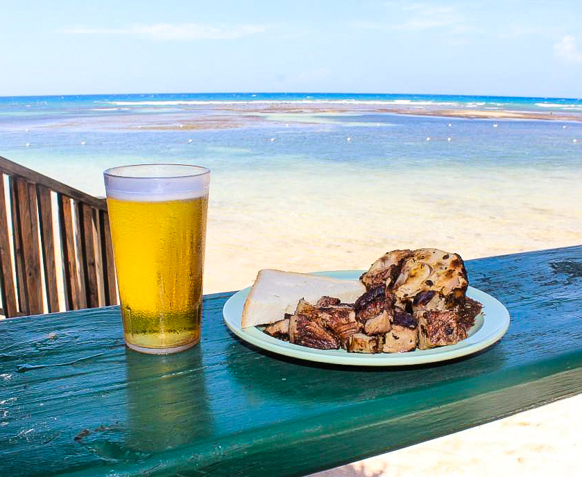 Pint of beer and snack at Holiday Inn Resort Montego Bay