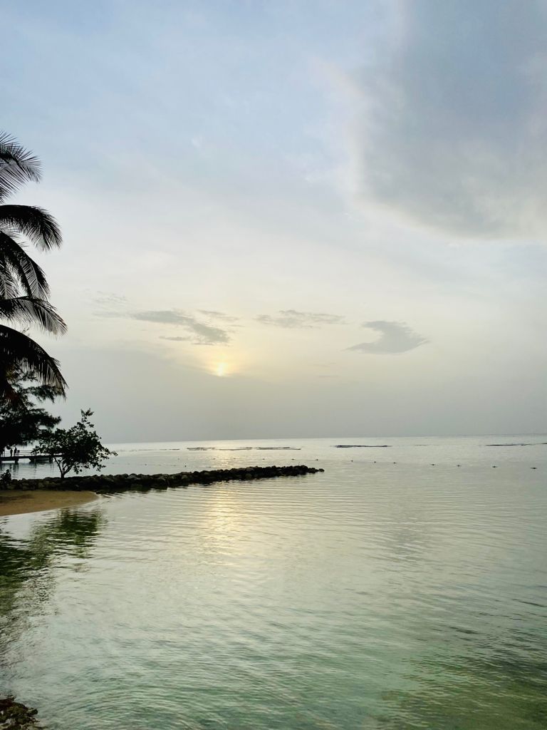 Sunset at the beach at Holiday Inn Resort Montego Bay