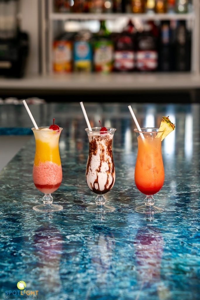 Cocktails & smoothies served at The Somerset on Grace Bay