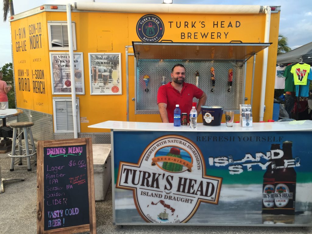 Turk's Head Brewery street shop near Somerset on Grace Bay