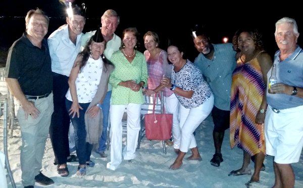 Group of people posing, picture at The Somerset On Grace Bay