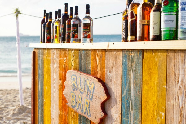 Close-up of Rum Bar at The Somerset On Grace Bay