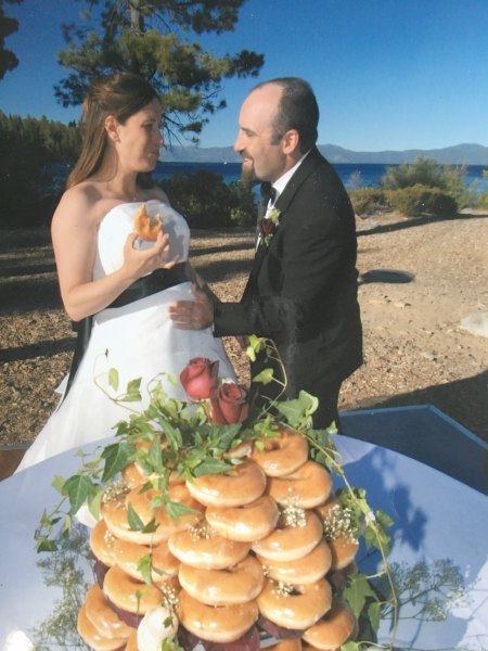 Couple celebrating honeymoon at The Somerset on Grace Bay