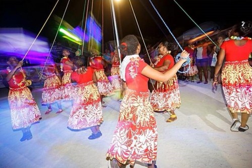A cultural dancing item at The Somerset on Grace Bay