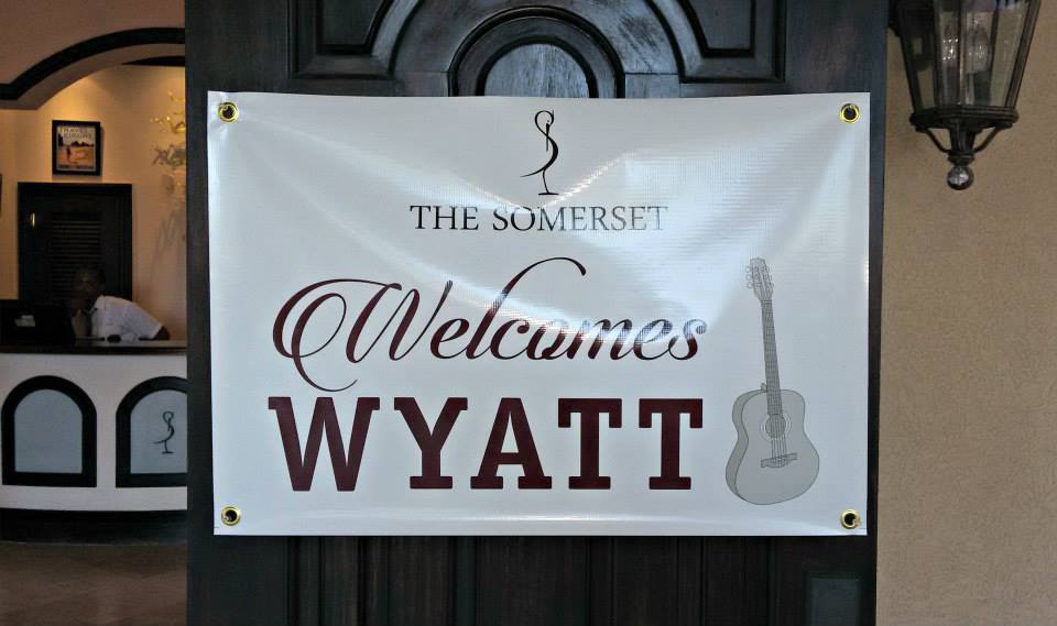 Welcomes WYATT poster at The Somerset on Grace Bay