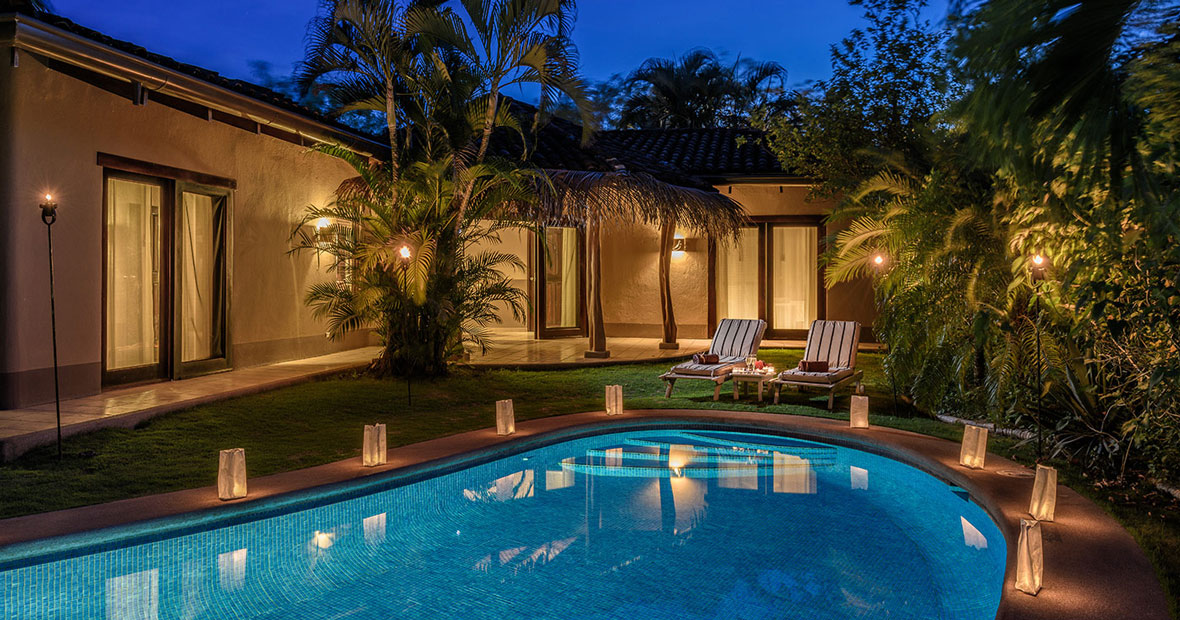 villa with private pool