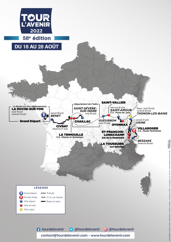 Tour de l'avenir 2022 La Roche sur Yon