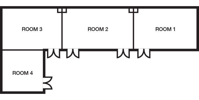 Floor plan of a meeting room used at Hotel Capitol Kuala Lumpur