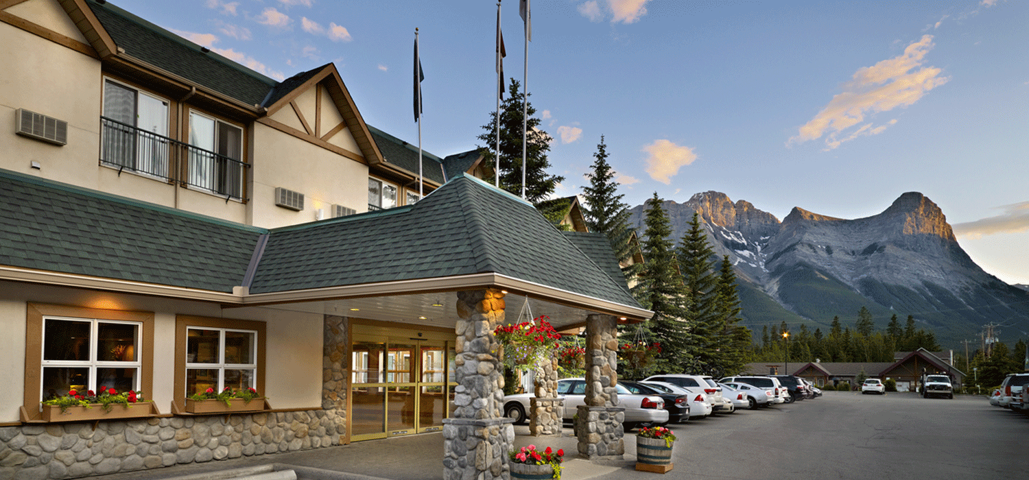 exterior shot of Coast Canmore Hotel