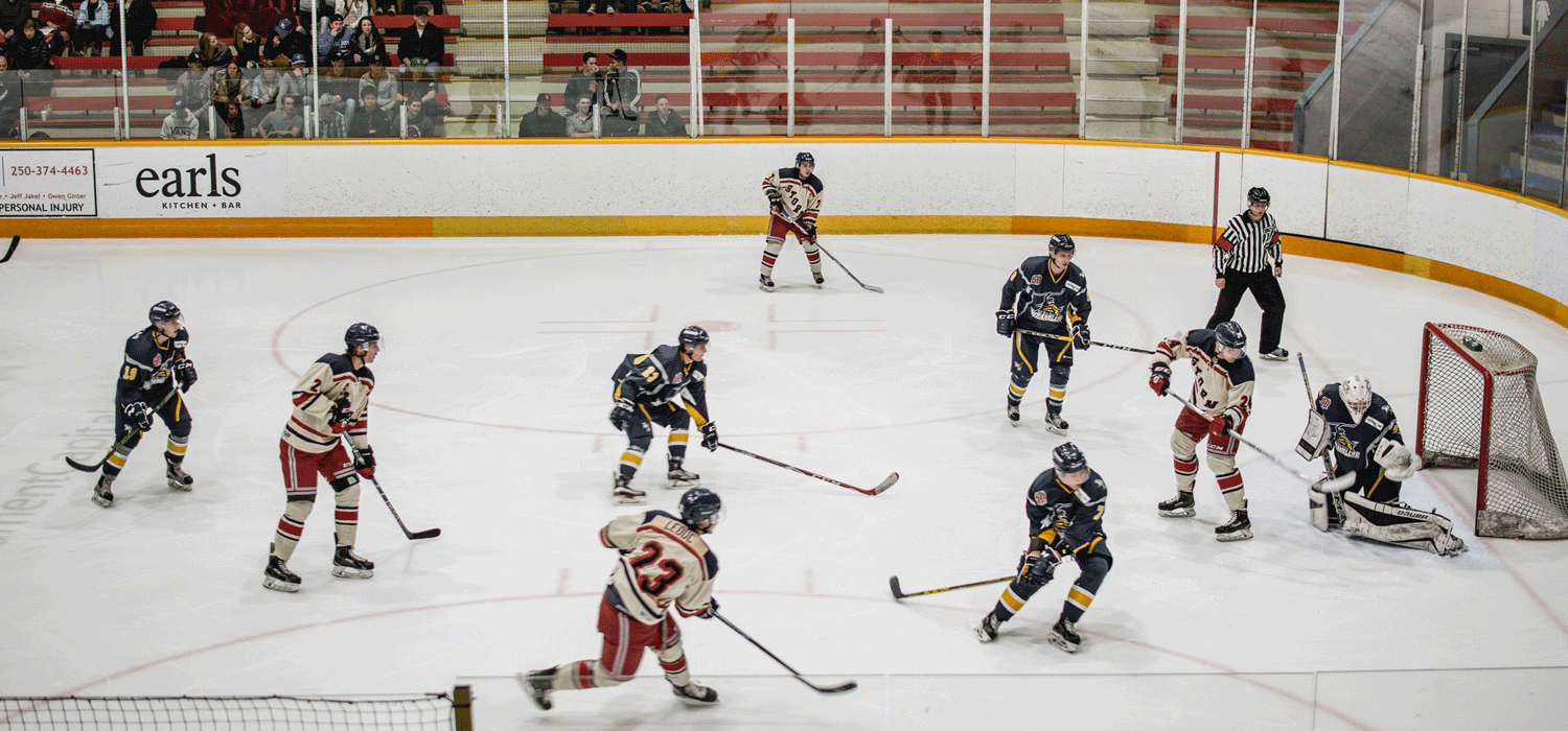 hockey match in kamloops