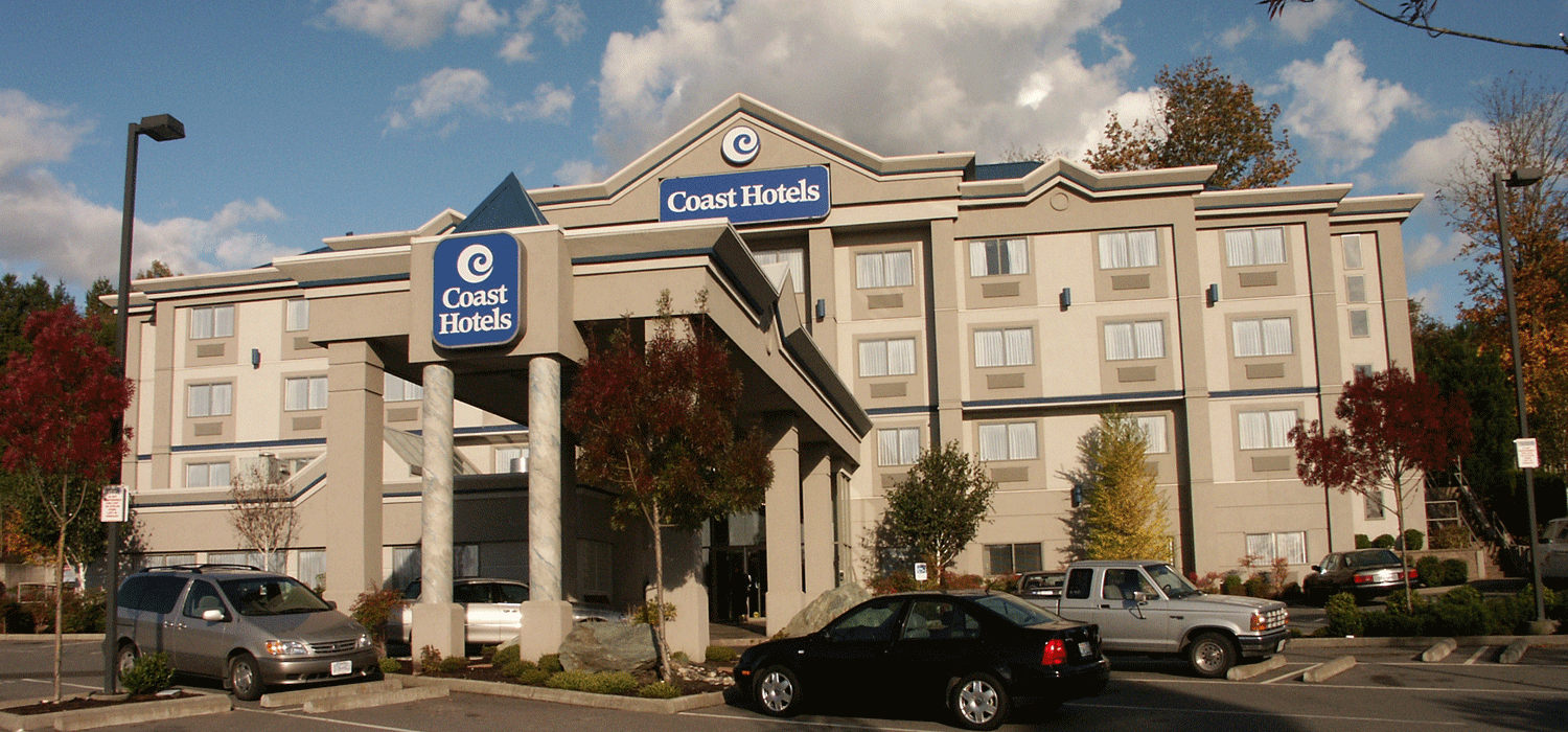 exterior view of coast abbotsford hotel